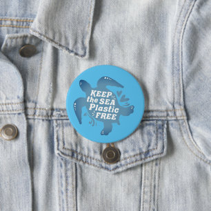 Behålla: Plastfrisjösköldpadda Knapp