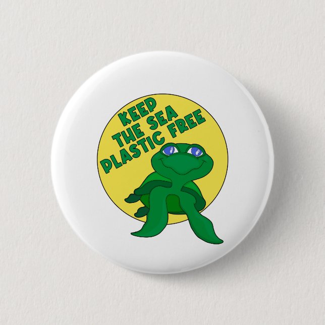 Behålla Plastfritt hav Knapp (Framsida)