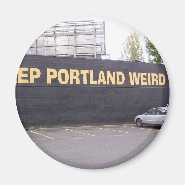 Behålla Portland Konstig Magnet (Framsidan)