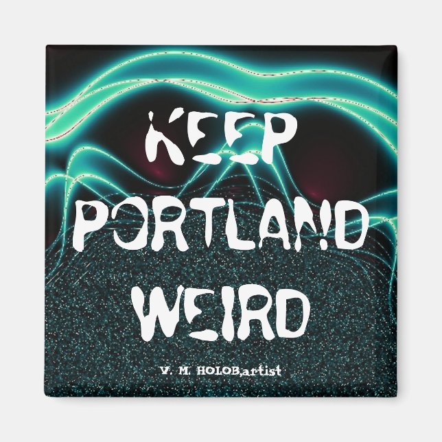 behålla Portland Konstig Magnet (Framsidan)