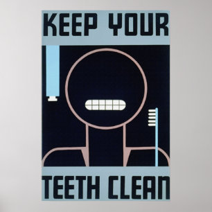 Behålla Poster rensning av tänder