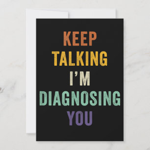 Behålla pratar om att jag diagnostiserar dig i Psy Spara Datumet