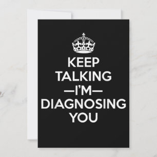 Behålla pratar om att jag diagnostiserar dig. spara datumet