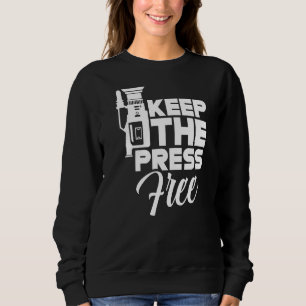 Behålla Press Free Journalism Press Freedom Höger T Shirt