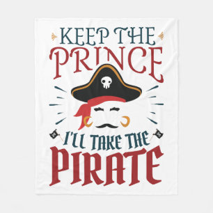 Behålla prinsen jag tar Pirat Fleecefilt