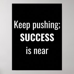 Behålla push - Motivering Poster