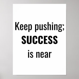 Behålla push - Motivering Poster