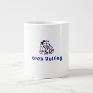Behålla Rolling Retro Skates Jumbo Mugg