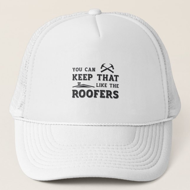 Behålla Roofer Pappa Tak Roofers Construction Keps (Framsida)