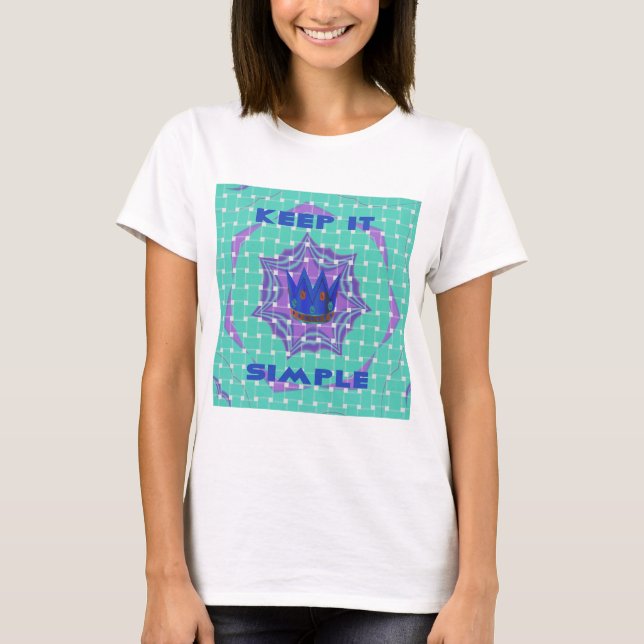 Behålla: Royalet Clarity Mönster Art T-shirt (Framsida)