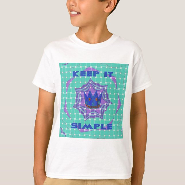 Behålla: Royalet Clarity Mönster Art T Shirt (Framsida)