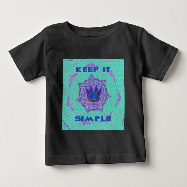 Behålla: Royalet Clarity Mönster Art T-shirt (Framsida)