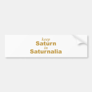 Behålla Saturin (mättnad) på lördag Bildekal