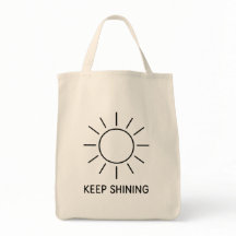Behålla Shining Sol Design Tote Bag