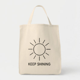 Behålla Shining Sol Design Tote Bag Tygkasse
