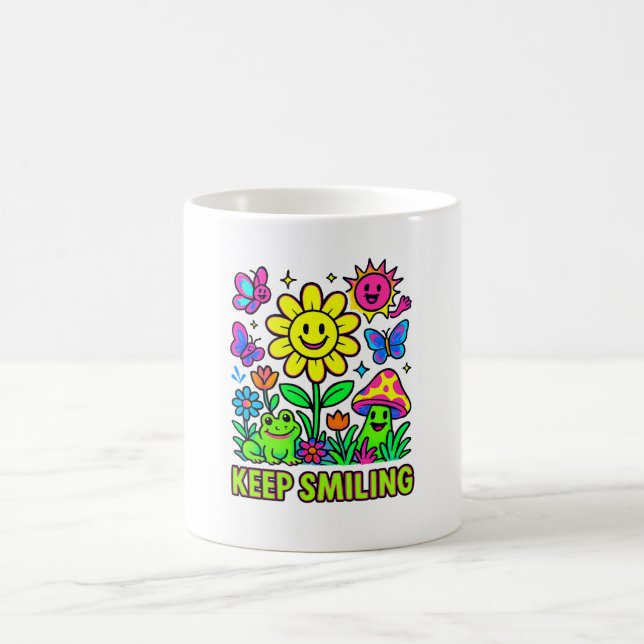 Behålla Smilande Lycklig Nature Mugg (Center)