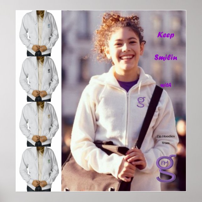 Behålla Smilin Poster från G Clothing (Framsidan)