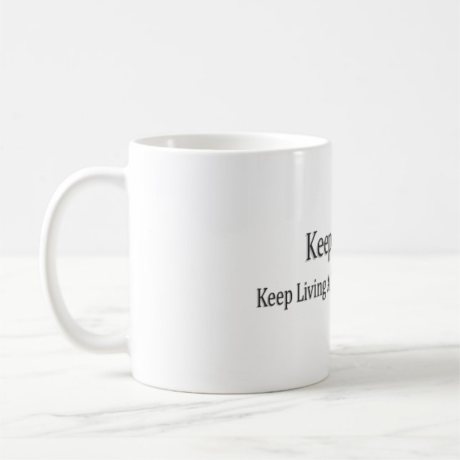 "Behålla Smiling" Cute Design. Köp nu Kaffemugg (Vänster)