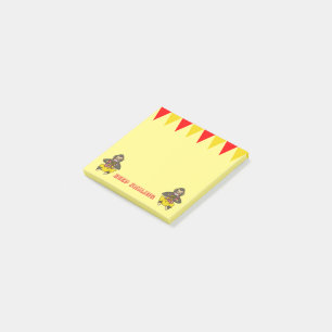 "BEHÅLLA SMILING", livet är en cirkus Post IT Note Post-it Block
