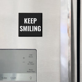 Behålla Smilning, svartvit magnet