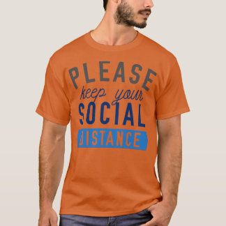 BEHÅLLA SOCIAL AVSTÅND 1 T SHIRT