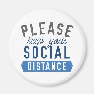 Behålla Social Avstånd Magnet
