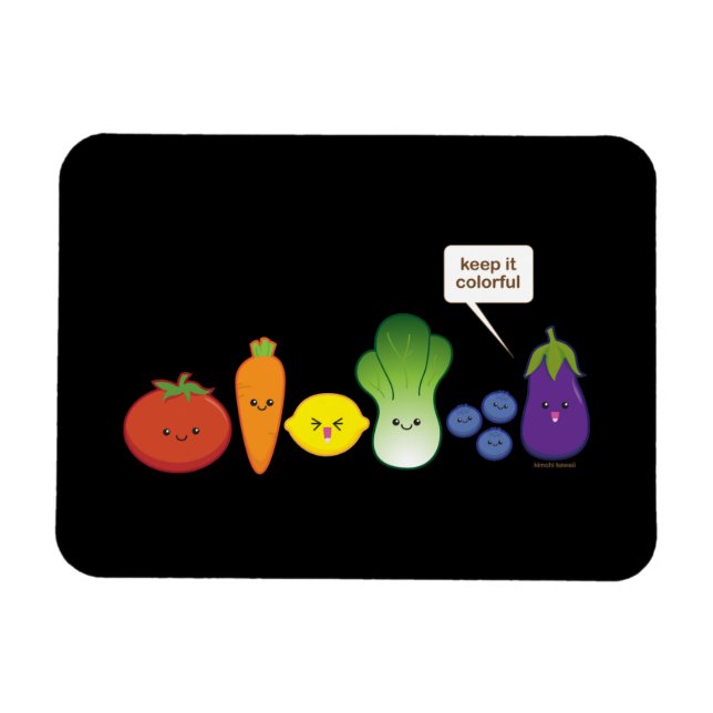 Behålla som är färgstark (enkel design) magnet (Horisontell)