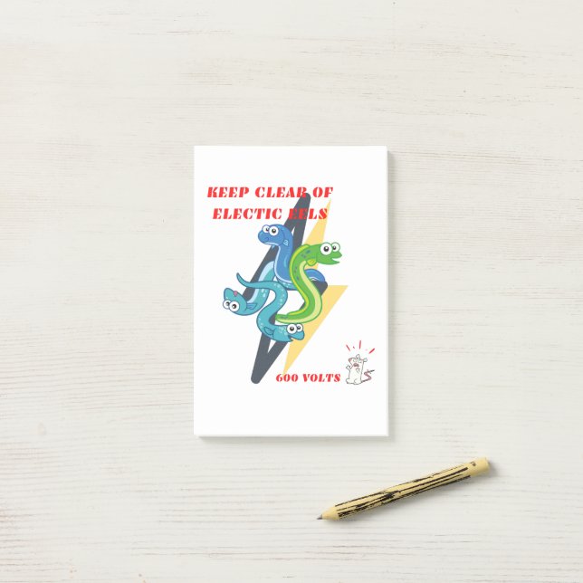 Behålla som är fri från el post-it block (På skrivbordet)