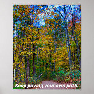 Behålla som din egen Väg-skog POSTER Väg