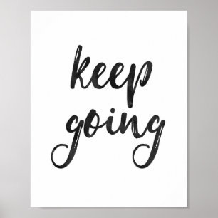 Behålla som går - citationsteckenaffisch poster