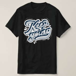Behålla som går i marinens och vit manar svarta mo t shirt