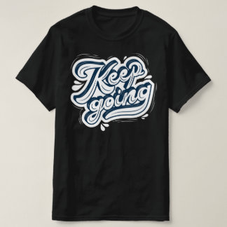 Behålla som går i marinens och vit manar svarta mo t shirt