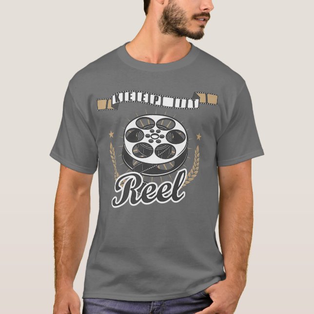 Behålla som ger filmstöd för Studenter och premium T Shirt (Framsida)