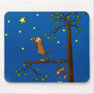 Behålla som ner apan Mousepad Musmatta