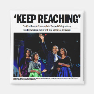 "Behålla som ner" den Obama magneten Magnet