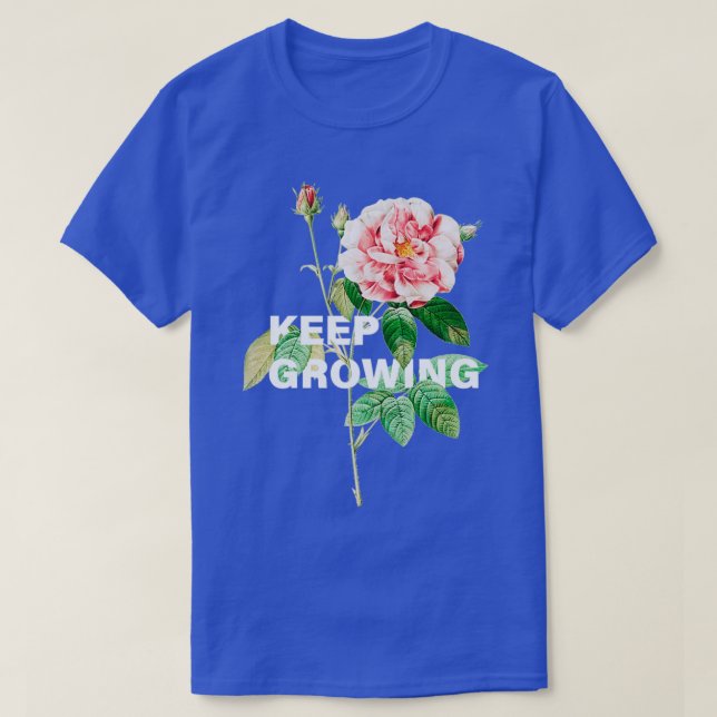 Behålla som odlar blomkrage t shirt (Design framsida)