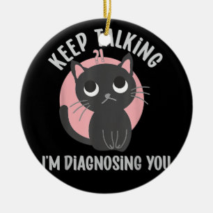 Behålla som säger att jag diagnostiserar dig - lus julgransprydnad keramik
