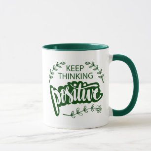 Behålla som tycker positiv mugg