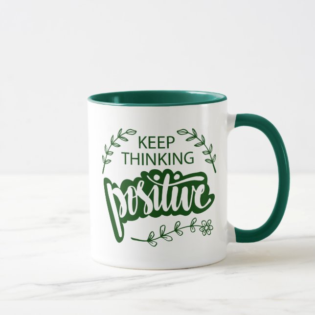 Behålla som tycker positiv mugg (Höger)