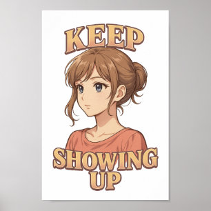 Behålla som visar upp Shojo PNG för DTF & Crafts Poster