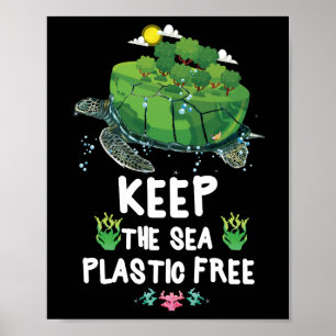 Behålla: Spara av havssköldpaddan utan gummi Poster