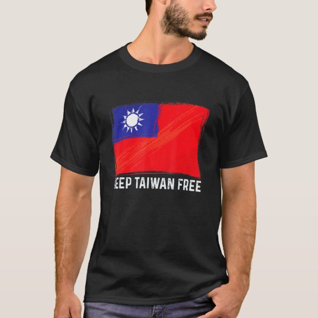 Behålla Taiwan Free I Behålla Du Säkra Västern Tai T Shirt (Framsida)