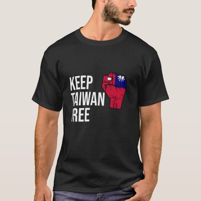 Behålla Taiwan fritt T Shirt (Framsida)