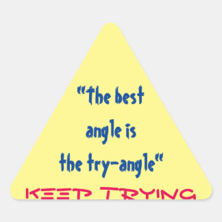 Behålla Taking Teacher Stickers Triangelformat Klistermärke