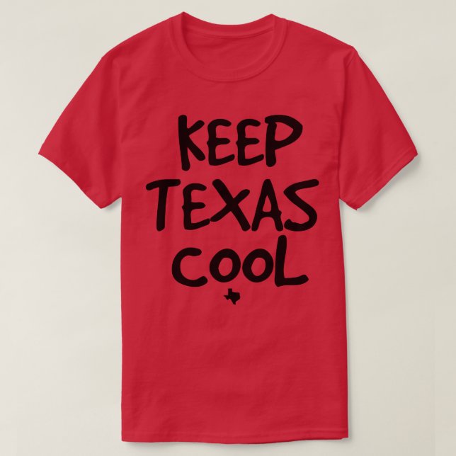 Behålla Texas Coola Light LES T Shirt (Design framsida)