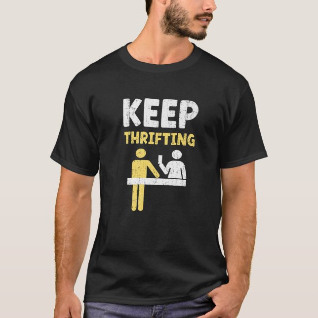 Behålla Thrift Say Bargain Hunter T Shirt (Framsida)