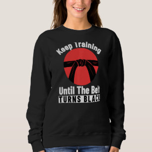 Behålla till dess att Bälte Turns Black Karate T Shirt