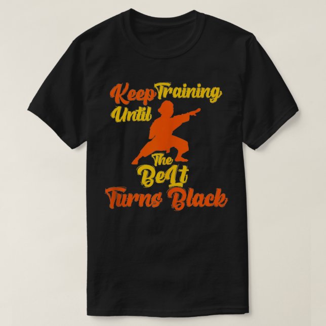 Behålla tills Bälte blir svart T Shirt (Design framsida)