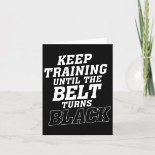 Behålla tills Bälte blir Svarta Karate Ju Kort