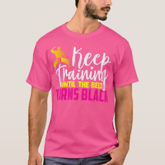 Behålla tills Bälte vrider Black Funny Kar T Shirt